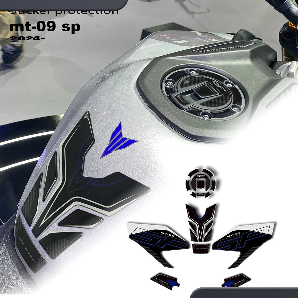 

Для MT-09 SP MT09 SP 2024 2025 наклейки для мотоцикла 3D гелевая смоляная наклейка 3D наклейка защитный комплект наколенников наклейки