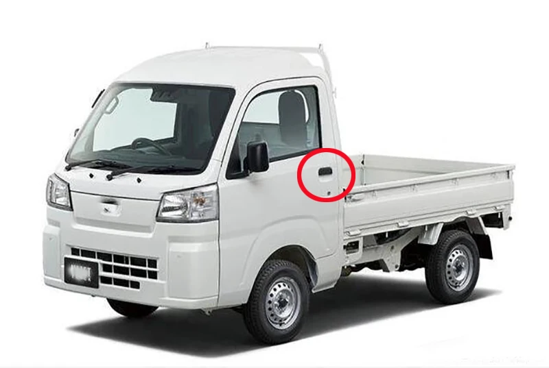 For Daihatsu Hijet Truck S500 S510 2022 2023 ABS Chrome Door Handle Bowl Cover Cup Cavity Trim Insert Catch Molding Garnish