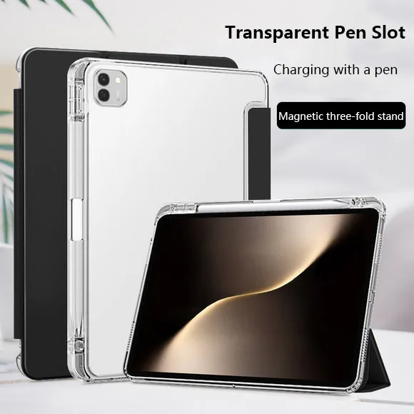 

Transprent Pen Slot Case For HONOR MagicPad 3 13.3 Pad 10 9 12.1 GT Pro 12.3 MagicPad 2 GT 11.5 X9a V9 X8a X9 Leather Cover