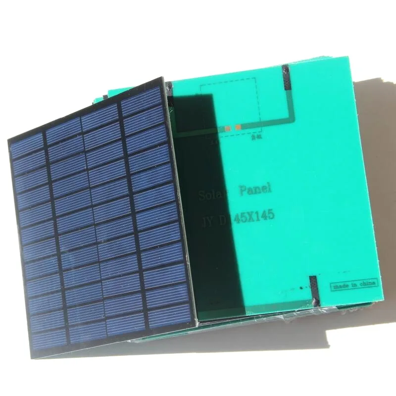 Small Size 3W 12V Solar Panels Polycrystalline Silicon Half Cell Solar Cell for Lighting System DIY Toys 145*145MM 5PCS