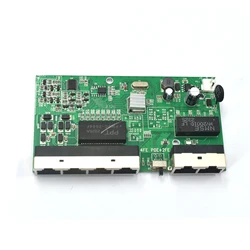 4FE POE + 2 FE Uplink 10/100Mbps POE Switch PCB Board solo para sistema de cámara CCTV/AP inalámbrico