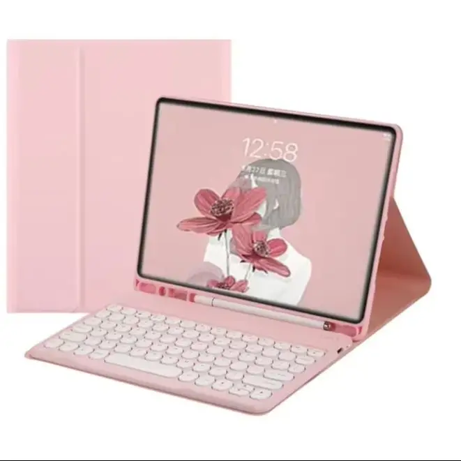 

Tablets Keyboard Cover For iPad Pro 11 M4 2024 Bluetooth Keyboard Case Teclado for iPad Pro 11 2024 M4 Stand Case Funda