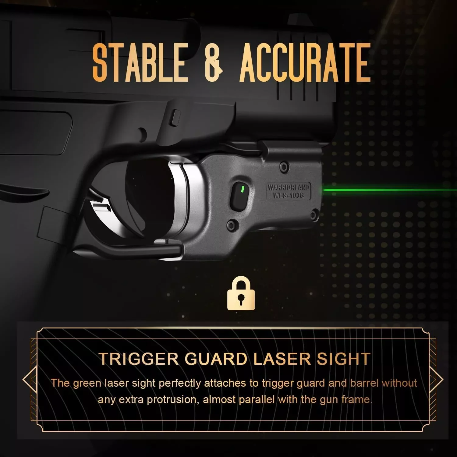 Green Laser Sight Tailored Fit G43X MOS/48 MOS,Ultra Compact G43X MOS Beam Sight