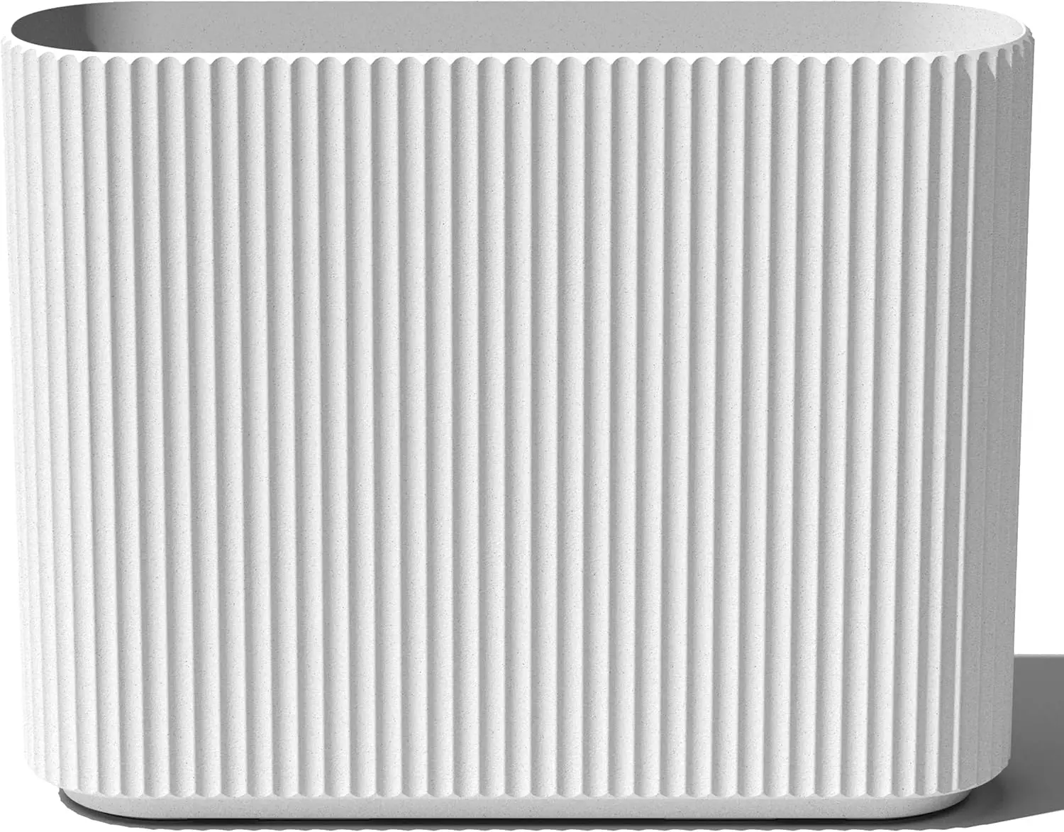 

Demi Series Span Planter for Front Porch, Patio, Backyard | Durable Plastic-Stone Composite Material | Modern Décor for