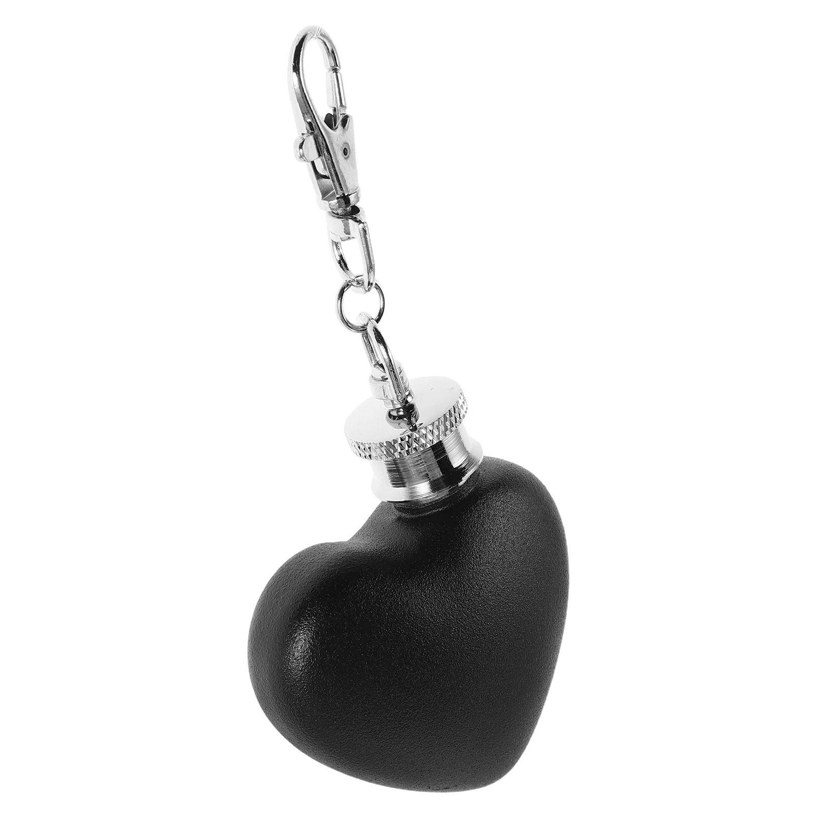 

Heart Shaped Stainless Steel Hip Flask Mini Keychain Portable Pocket Liquor Bottle Camping Holder 30Ml