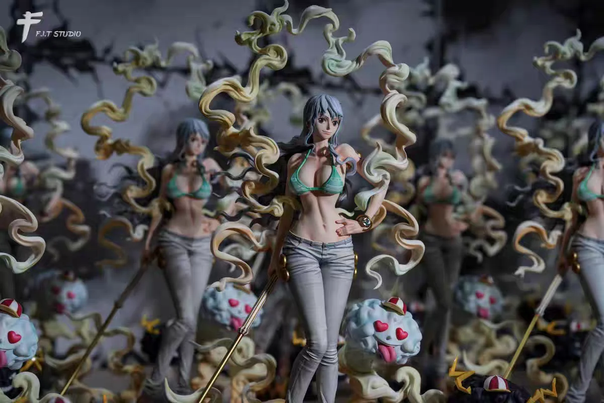 

One Piece Roronoa Nika Nami Figura de Anime de estatua Combat stance Beautiful girl 11.81in/30cm Can be move PVC Mode Toys Gifts