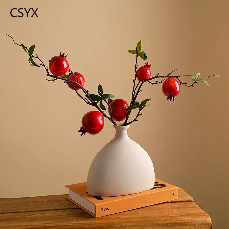 

Chinese-Style Ceramic Flower Vase - Decorative Ornament Figurine, Home Living Room Desk Decor, Interior Accessories