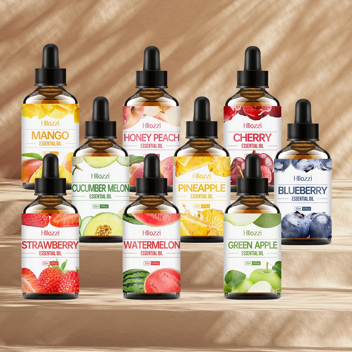 Aceite esencial de fruta, 1 unidad, fresa afrutada, manzana, arándanos, adecuado para masaje de la piel facial, aromaterapia, perfume de aromaterapia para coche