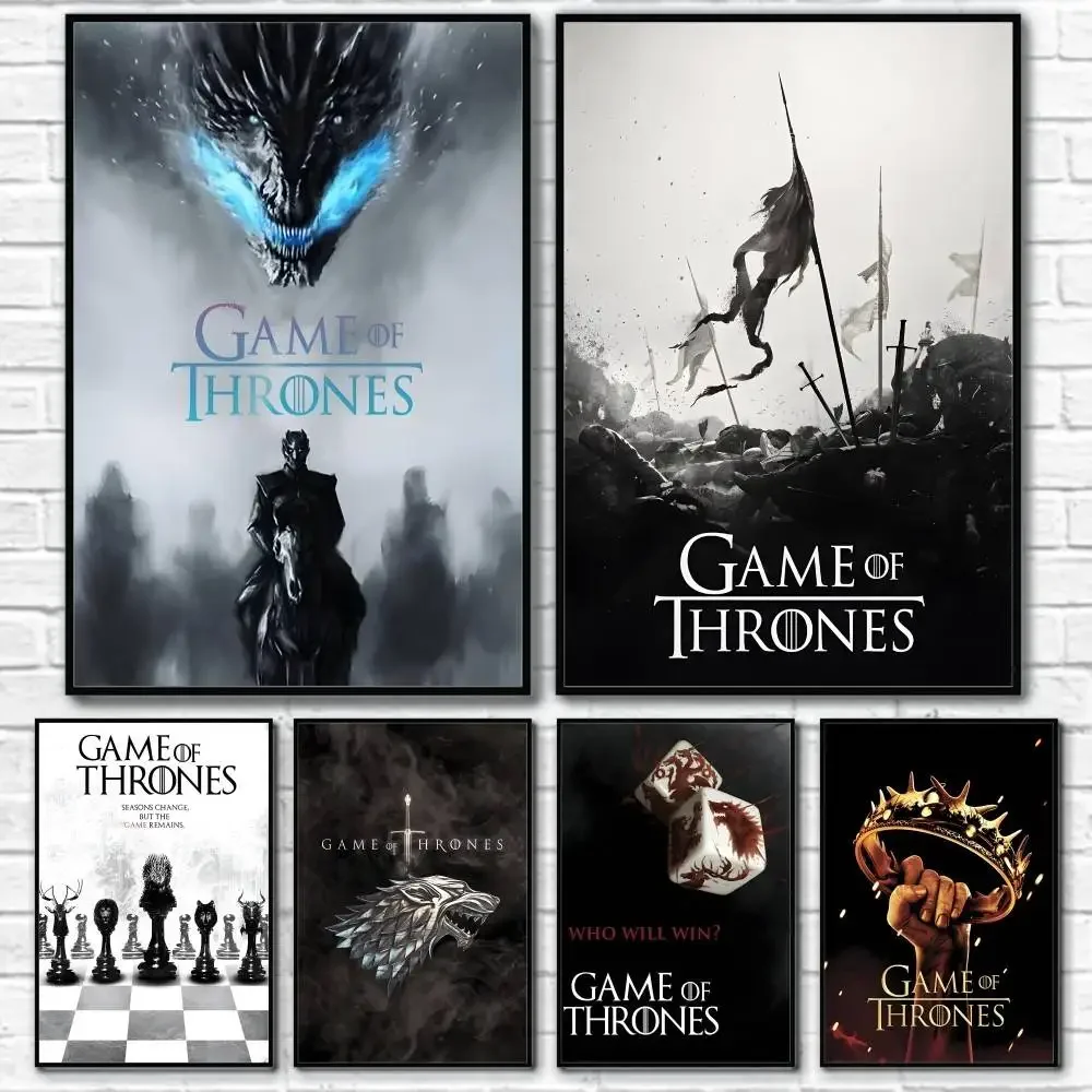 G-Game-Of-Thrones Dragon Classic Poster Water Proof Paper Print Room Decor Stickers Art Wall Decoration Bedroom Living Room