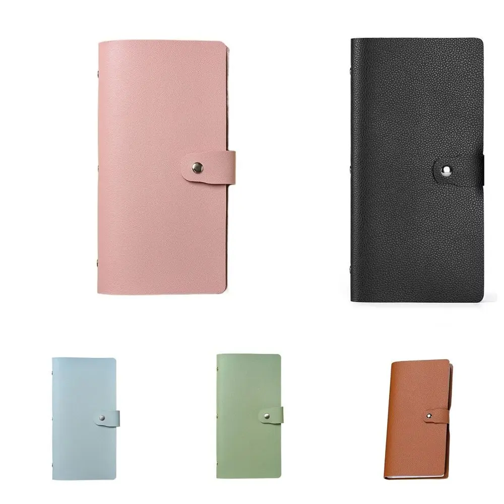 Fun Money Savings Challenge Binder Solid Color PU Savings Challenges Book Easy Clear Cash Budget Notebook Money Notebook