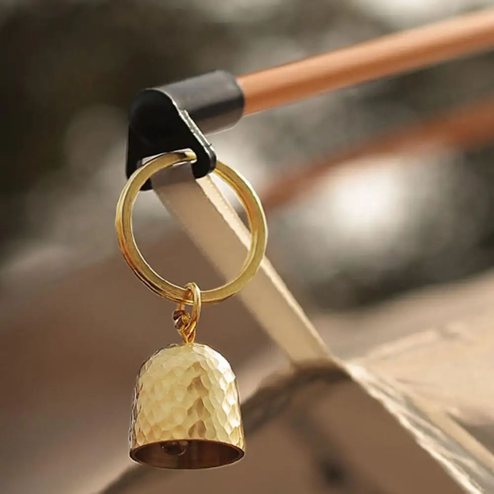 Brass Bell Portable Solid Brass Bear Bell with Loud Sound for Hiking Camping Lightweight Emergency Hanging Gear Loud Bear Bell