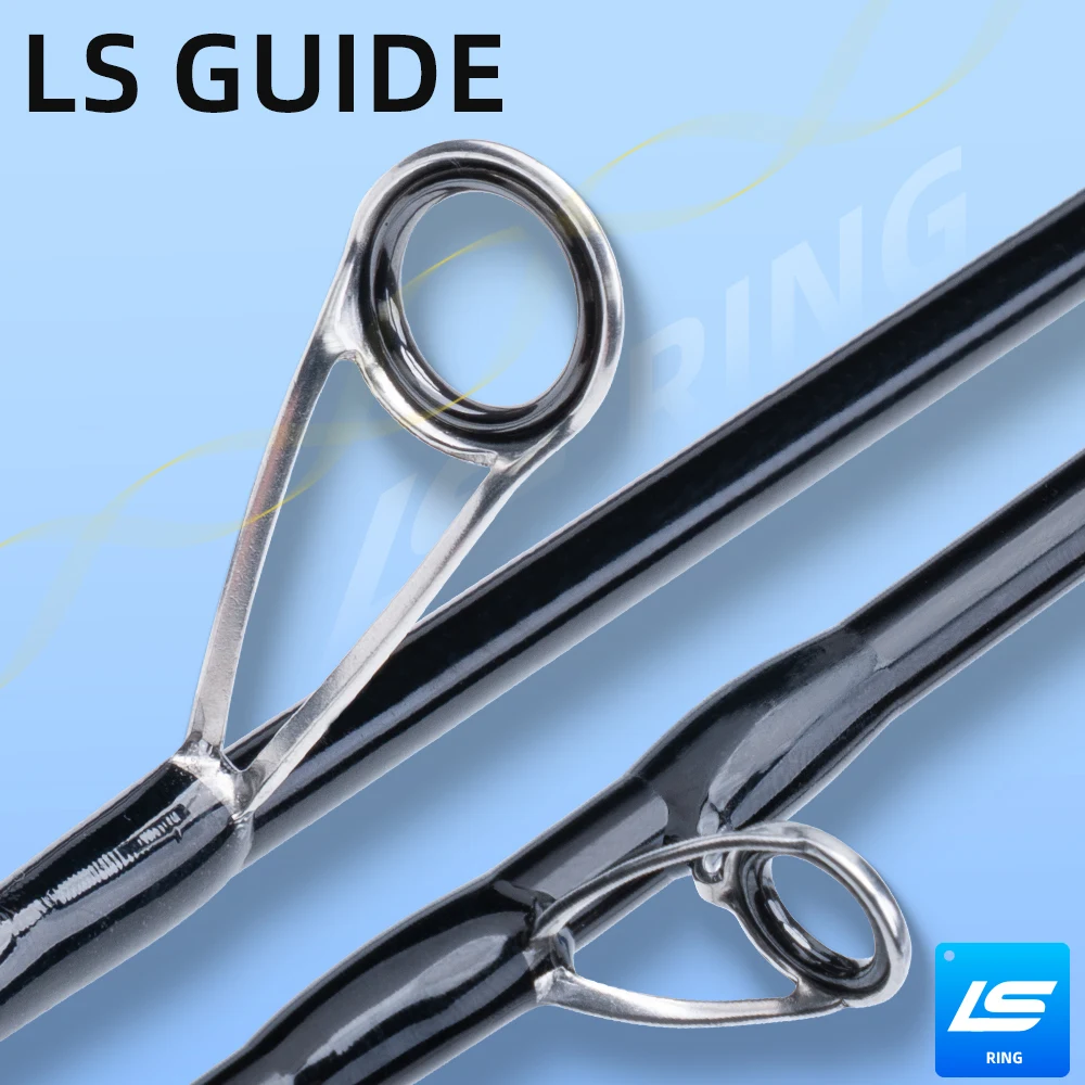 FISHINGFANS ORCA Tragbare Reise-Angelrute Leichte Kohlefaser 5-teilig FUJI O GUIDE 1-8g UL Ultraleichte Angelrute – Detail 2
