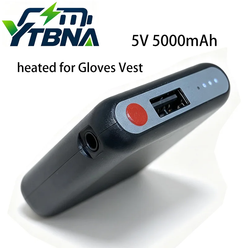 Heated Gloves Battery Power Bank 5V 5000mAh Rechargeable For Heating Vest, Heating Socks,Winter outdoor Batteries Mobile power