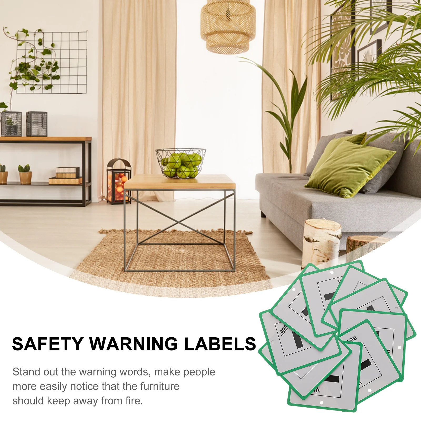 50Pcs Fire Labels D…