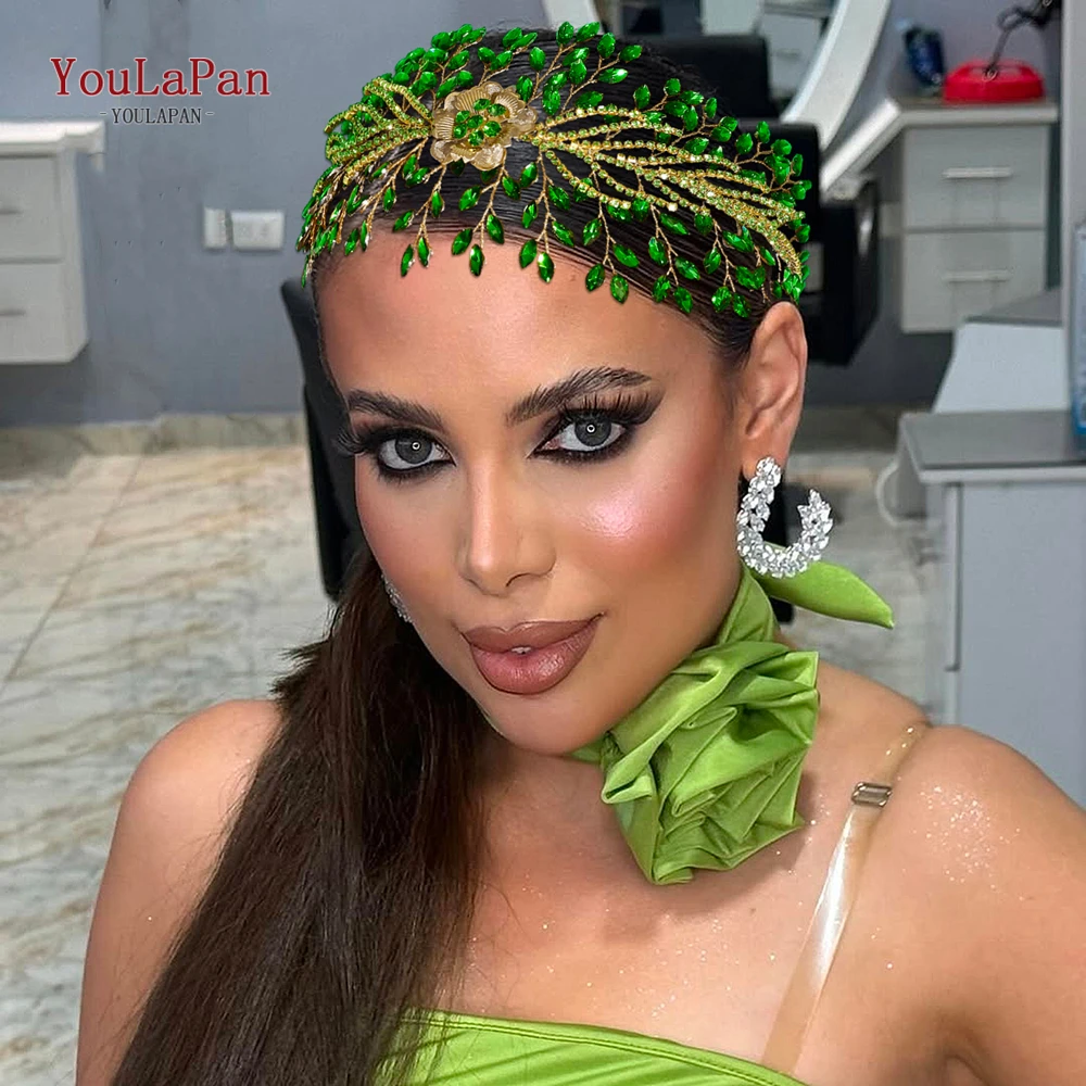

TOPQUEEN Bridal Rhinestone Headpiece Bride Hair Accessories Fashion Headband Wedding Hair Band Banquet Party Hairwear HP894