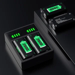 Rechargeable Battery Tectra 2800MAH or Double Led Charger for Xbox Series x | S, Xbox One, One S, One X, One Elite Controller 8 Main Sales Battery Control Xbox - №7