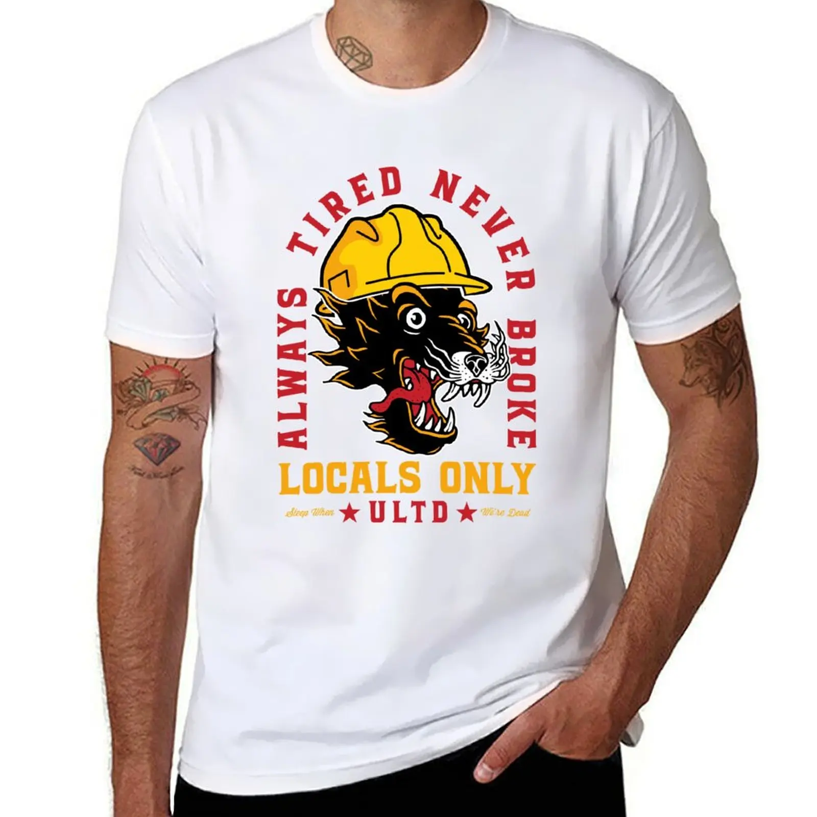 

Always Tired Never Broke T-Shirt man t shirt heavy cotton T-Shirt