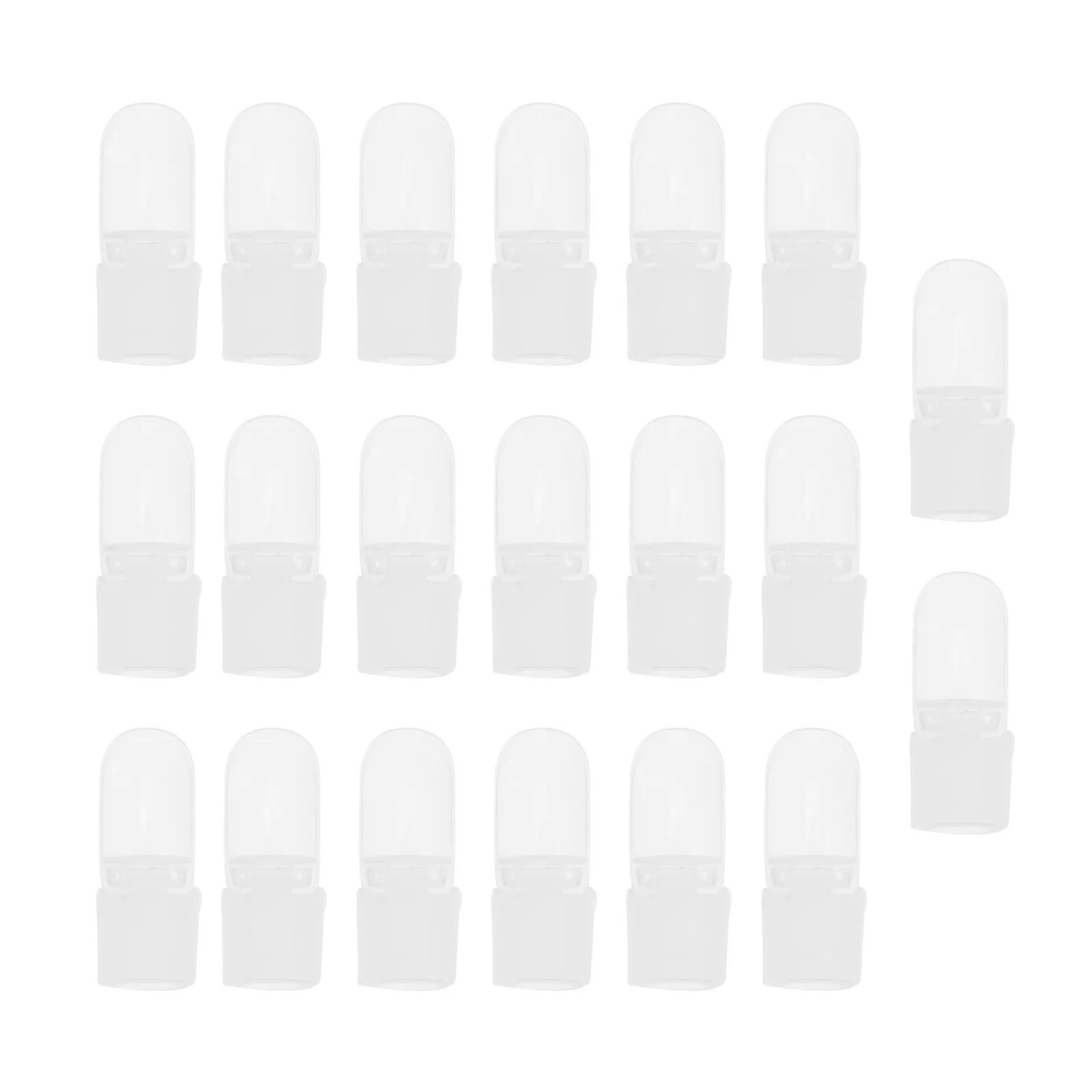 แผ่นป้องกันยาทาเล็บแบบใส 20 ชิ้น สำหรับปกป้องเล็บหลังทาสีเล็บแบบเปียก อุปกรณ์ทำเล็บ DIY ปลายเล็บสำหรับทาสีเล็บ