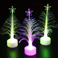 1Pc Colorful LED Fiber Optic Nightlight Children Xmas Gift Xmas Decoration Night Light-Up Toy LED Christmas Tree Lamp Light 2