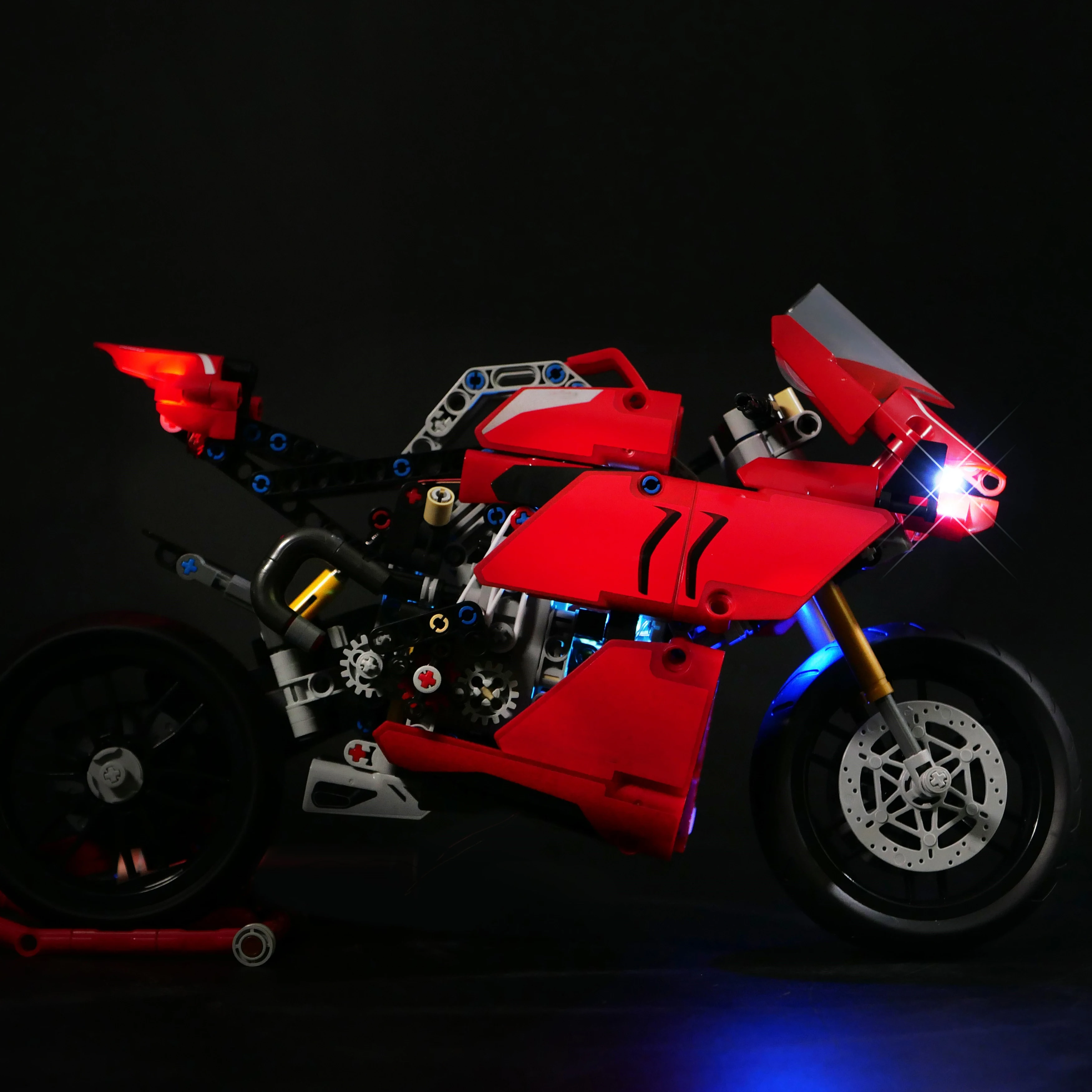 Kit d'éclairage LED pour blocs de construction, bricolage, pour série mécanique 42107, modèle de moto de course, accessoires d'éclairage télécommandés