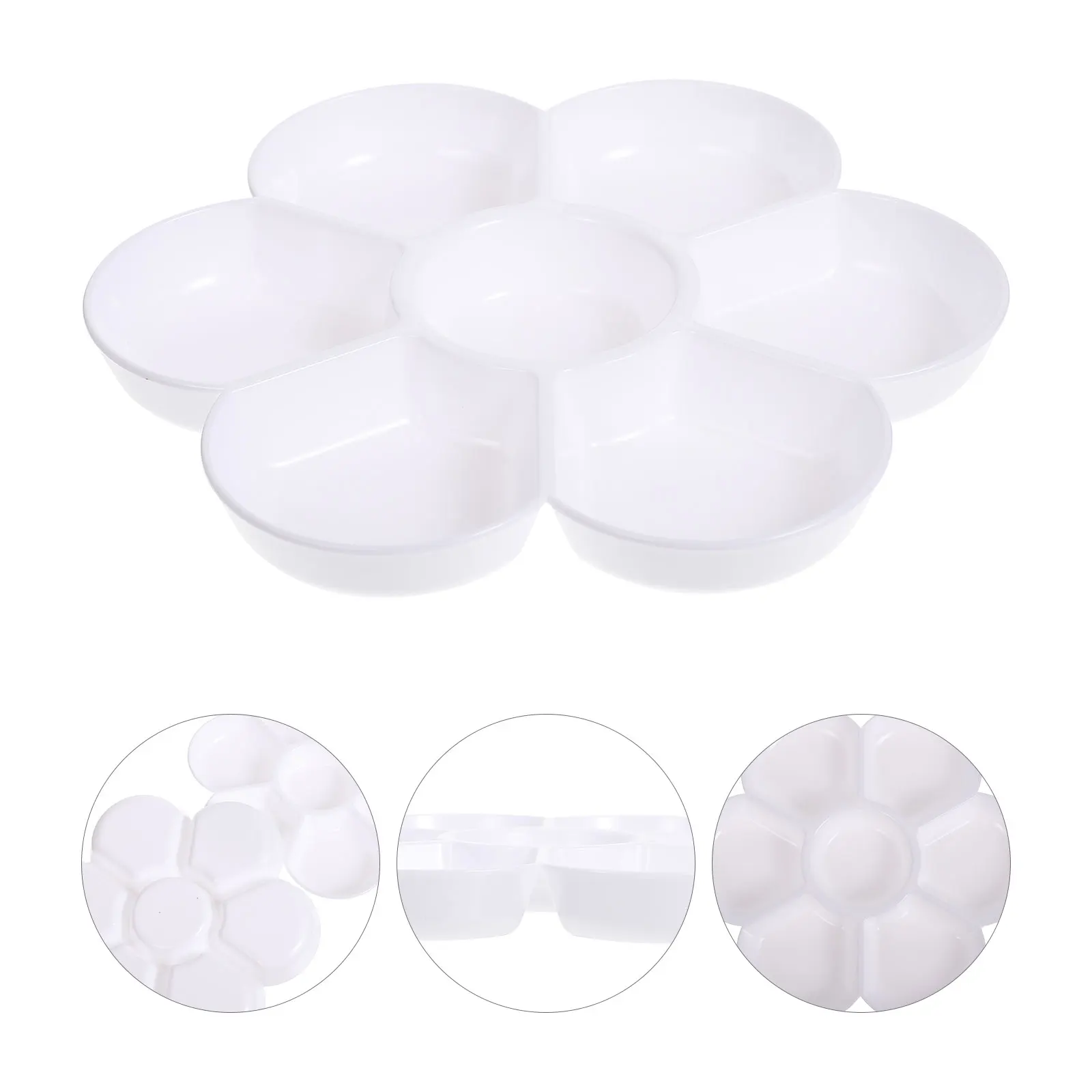 

4pcs Artist Color Trays Lightweight Durable Watercolor Pallet For Painting Crafts Easy Carrying Pigment Mixing Art