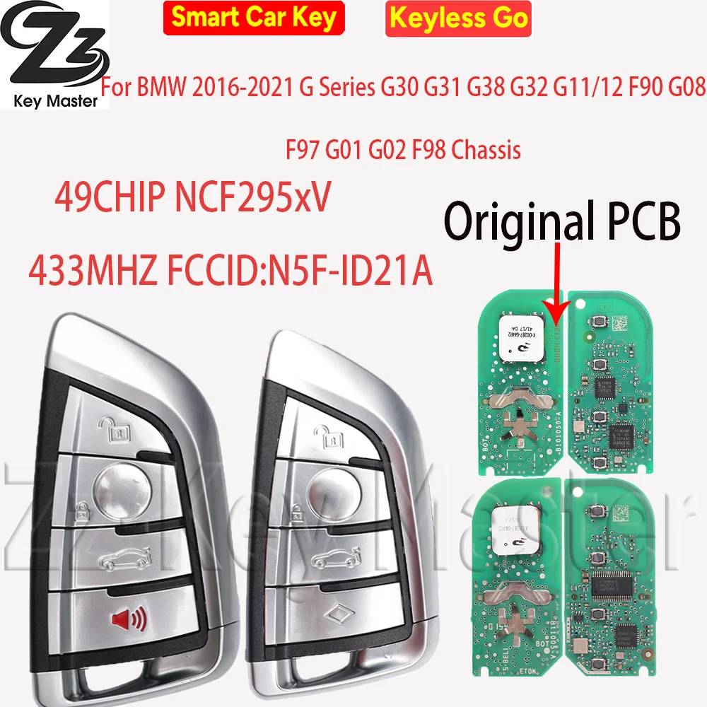 

ID49 434MHz Proximity Car Remote Key N5F-ID21A Original PCB For BMW G Series 3 5 6 7 X3 X5 X7 G01 G02 G08 G30 G31 G32 G38