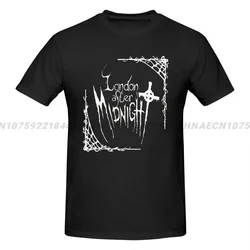 London After Midnight 2024 Casual Cotton T Shirt For Mens Short Sleeve Tops Oversized T-shirt Men Summer Street Clothing Tops