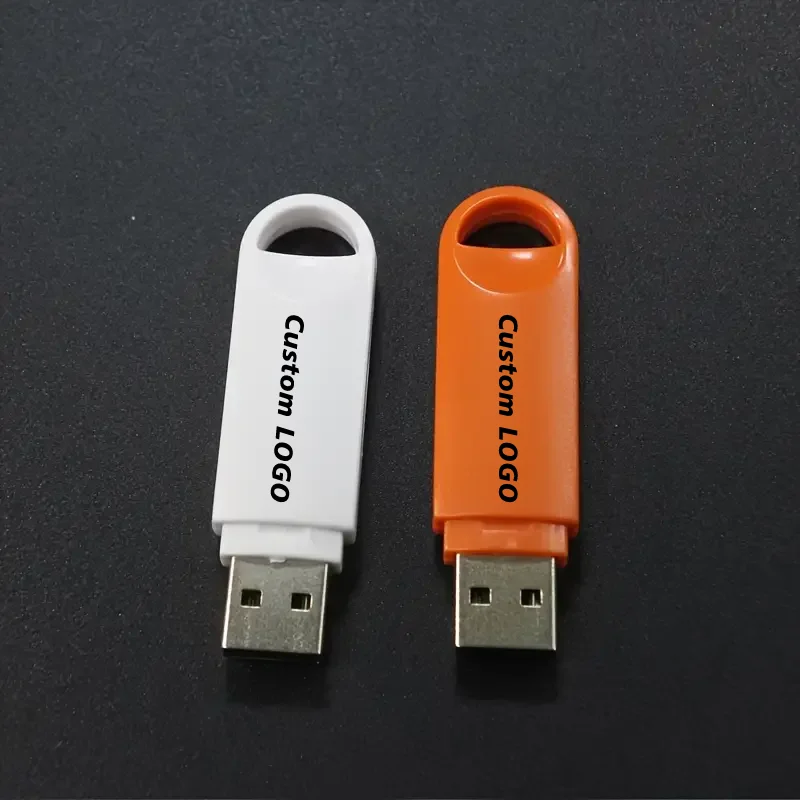 컬러 플라스틱 플래시 드라이브, 무료 사용자 정의 컬러 인쇄 로고, USB2.0, 4GB, 8GB, 16GB, 32GB, 64GB, 128GB