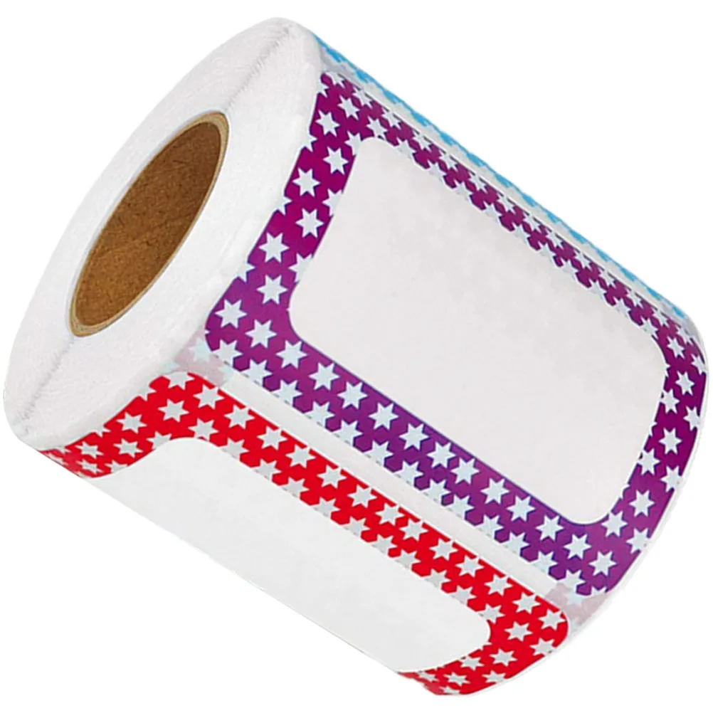 

1 рулон красочных пустых самоклеящихся сортировочных наклеек, именные этикетки, многофункциональные этикетки, наклейки для офиса, школы, дома, кухни