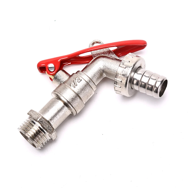 1/2 Inch Zinc Alloy Water Tap Lockable Faucet Garden Hose Faucet With Lock Water Tank Connector Replacement Tools