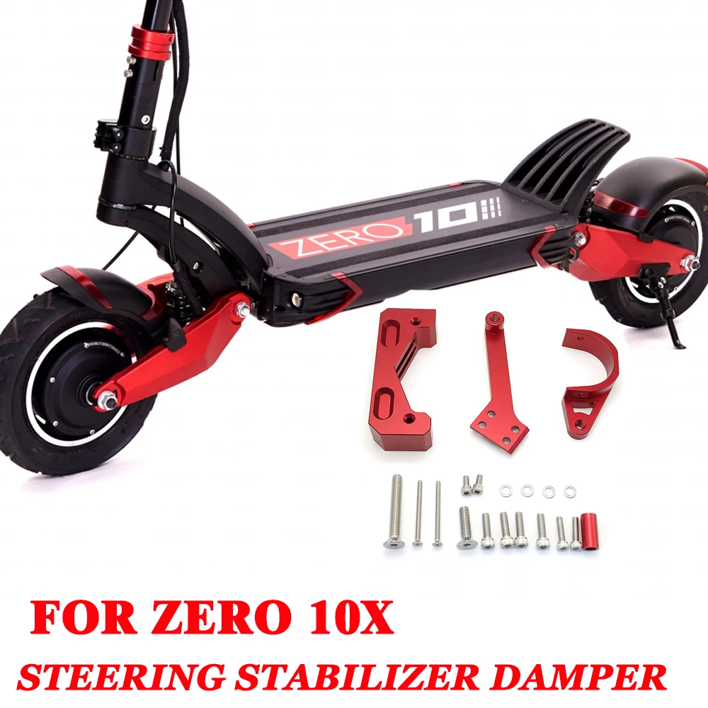 Steering Stabilizer Damper Bracket Mounting Kit Skateboard Parts For Zero 10X Electric Scooter Accessories