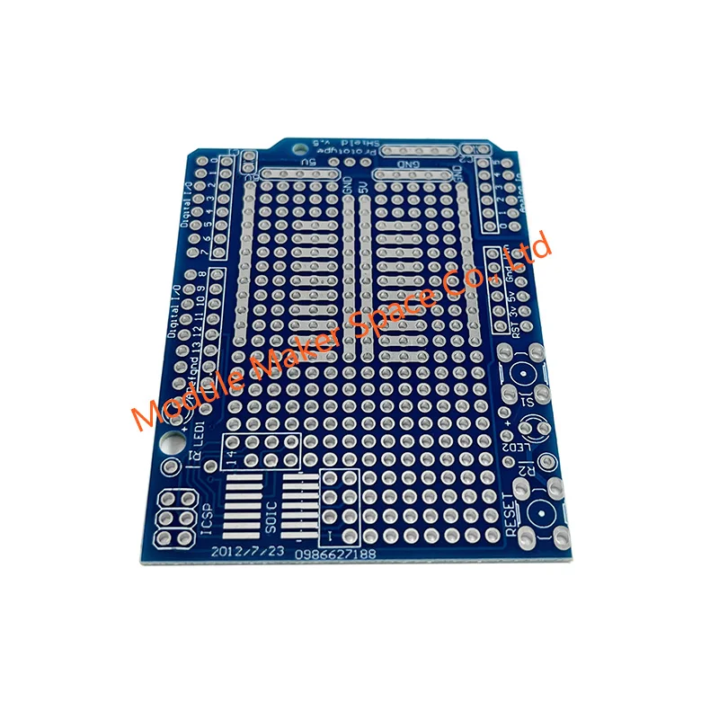 Prototype PCB Board for Arduino UNO R3 Shield Board FR-4 Fiber 2mm 2.54mm Pitch Prototype Shield V.5 Prototype Expansion Board