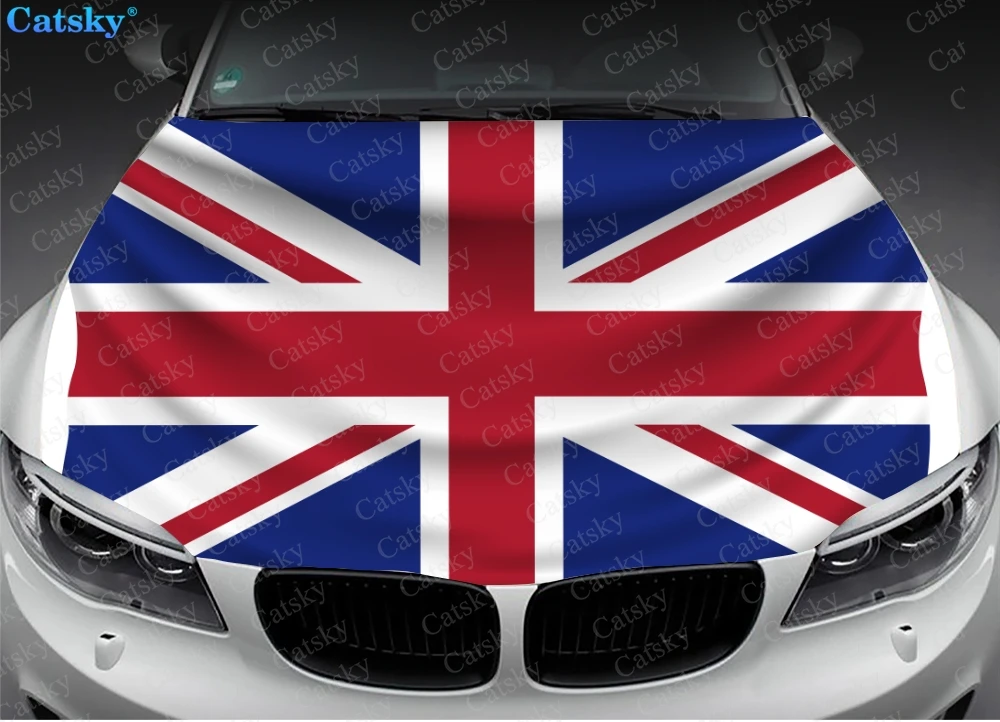 Britische Flagge Auto Motorhaube Aufkleber Vinyl Aufkleber Grafik Wrap Aufkleber Grafik Haube Aufkleber geeignet für die meisten Fahrzeug anpassung