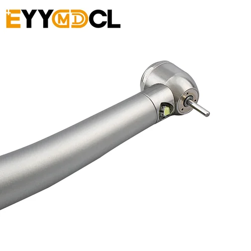 Imagen 2 del producto Pieza de mano Dental de acero inoxidable de alta velocidad con LED 3, botón pulsador de pulverización de agua, Rotor cerrado, turbina Dental, herramienta de odontología