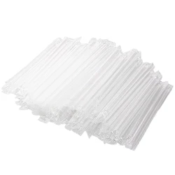 300Pcs Smoothie Jumbo Straw cannucce di plastica trasparente per frappè Bubble Tea cannucce Jumbo frullati di frutta