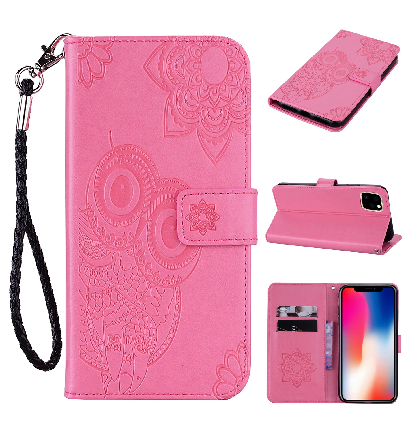 Owl Pattern Leather Case Anti-fall Flip Phone Case For SONY XA ULTRA XA 1 ULTRA XZ 1 XZ 2 Compact XZ 2 XA 2