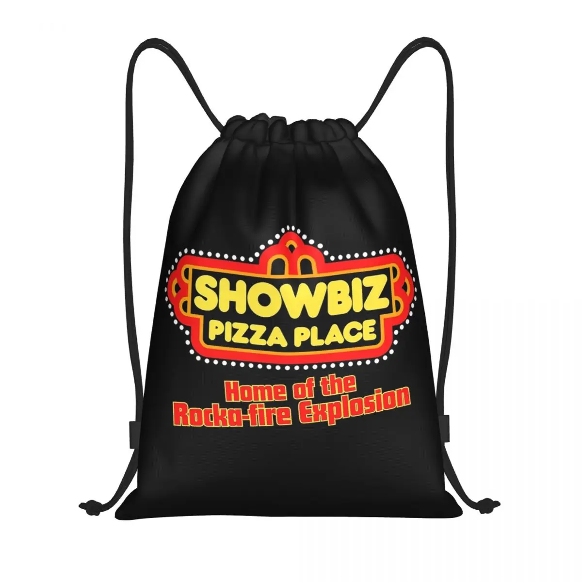

Рюкзаки в стиле ретро-ресторана Showbiz Pizza Place, модные сумки на шнурке, сумки для хранения, сумки для книг, для мужчин и женщин, для школы