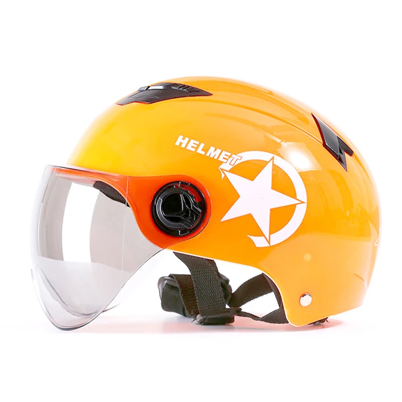 Electric Motor Car Helmet Scooter Bike Open Face Half Baseball Cap Anti-UV Safety Hard Hat Bicycle Helmet Adjustable