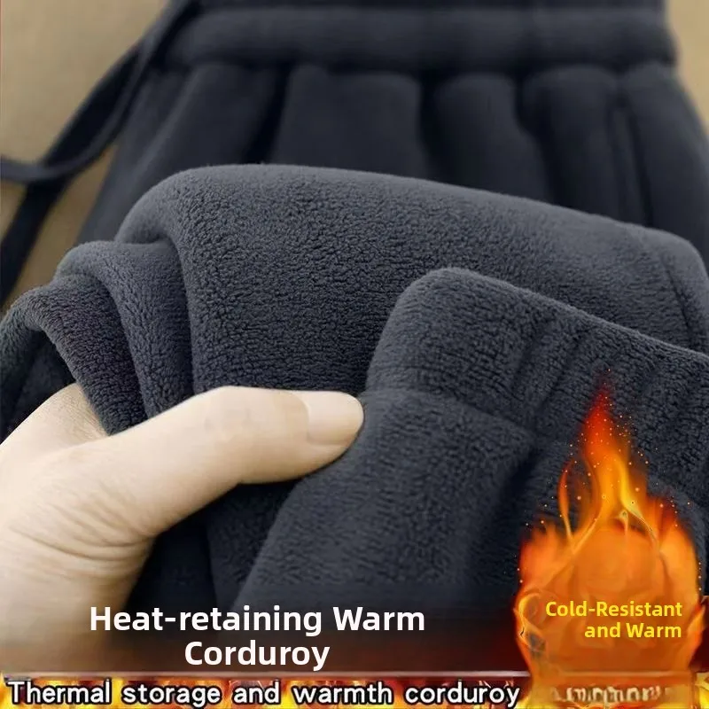 Heavyweight Fce Sweatpants Double-sided Fluffy Warm Construction Site Loose Cuffed Long Trousers Youth Faion Winter Wear