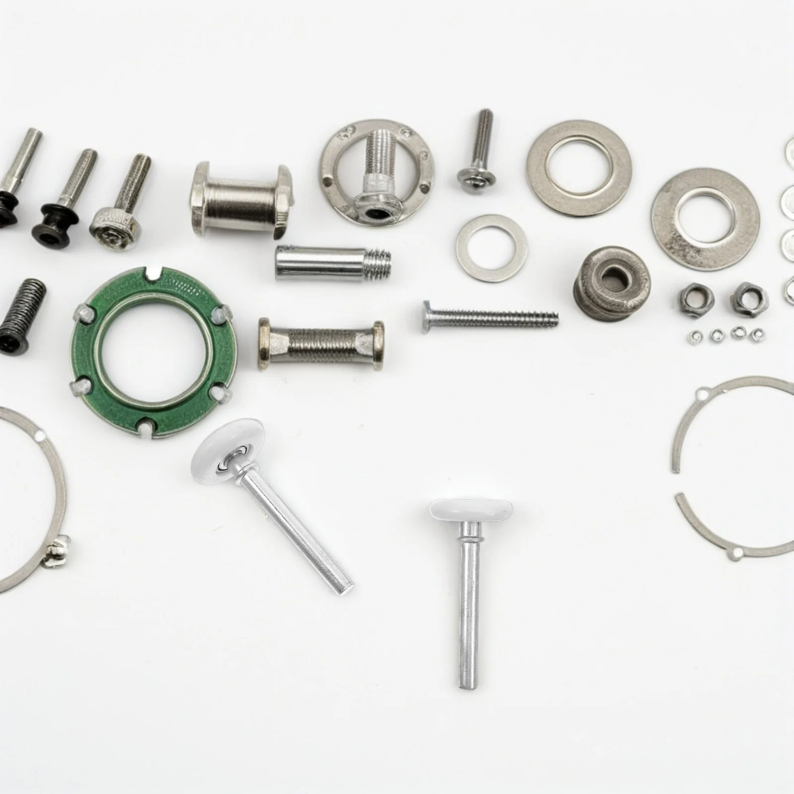 

4pcs Nylon Garage Door Rollers Smooth Sliding Replacement Wheels Durable Quiet For Garage Door Tracks Hardware Track Rollers