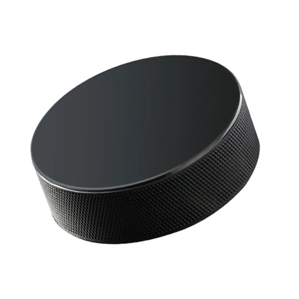 Black Wide Application Rubber Ice Hockey Ball Scratch-proof And Round Edge High Performance Odorless