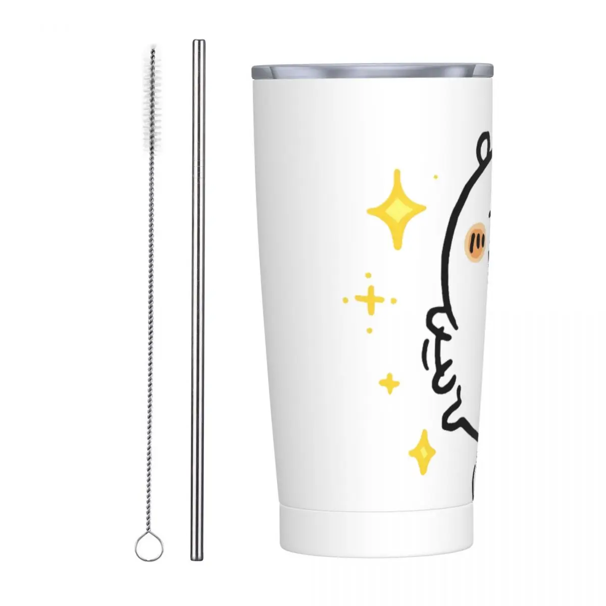 Joke Bear Jumping Stainless Steel Tumbler Travel Mugs Cup Large Capacity Thermal Cups Portable Cold Drink Milk Tea Water Bottle