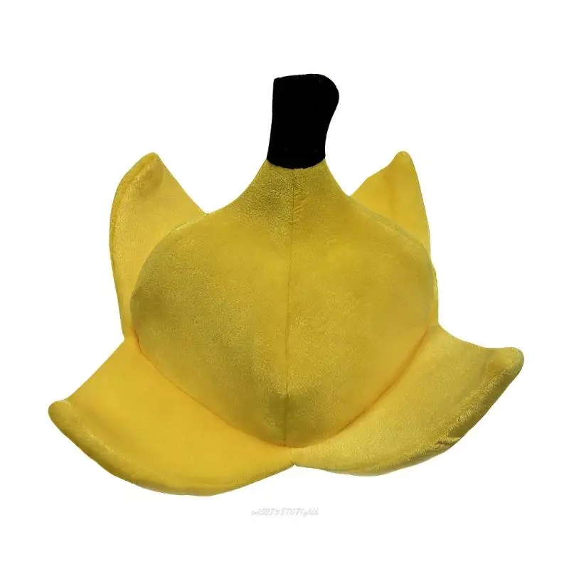 

X5XA теплая шляпа с дизайном банана, реквизит для косплея, головной убор, шляпа для занятий в помещении, на свежем воздухе, игры