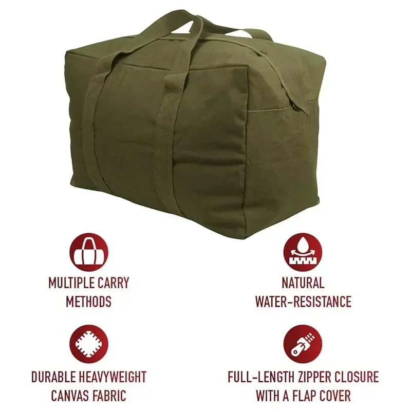 DB5 Canvas Parachute Cargo Bag Extra große Reisetasche 75L