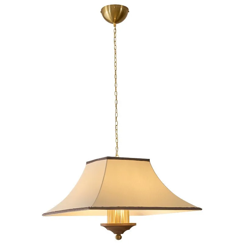 

Medieval fabric art restaurant chandelier new French retro American cafe tea room dining table chandelier