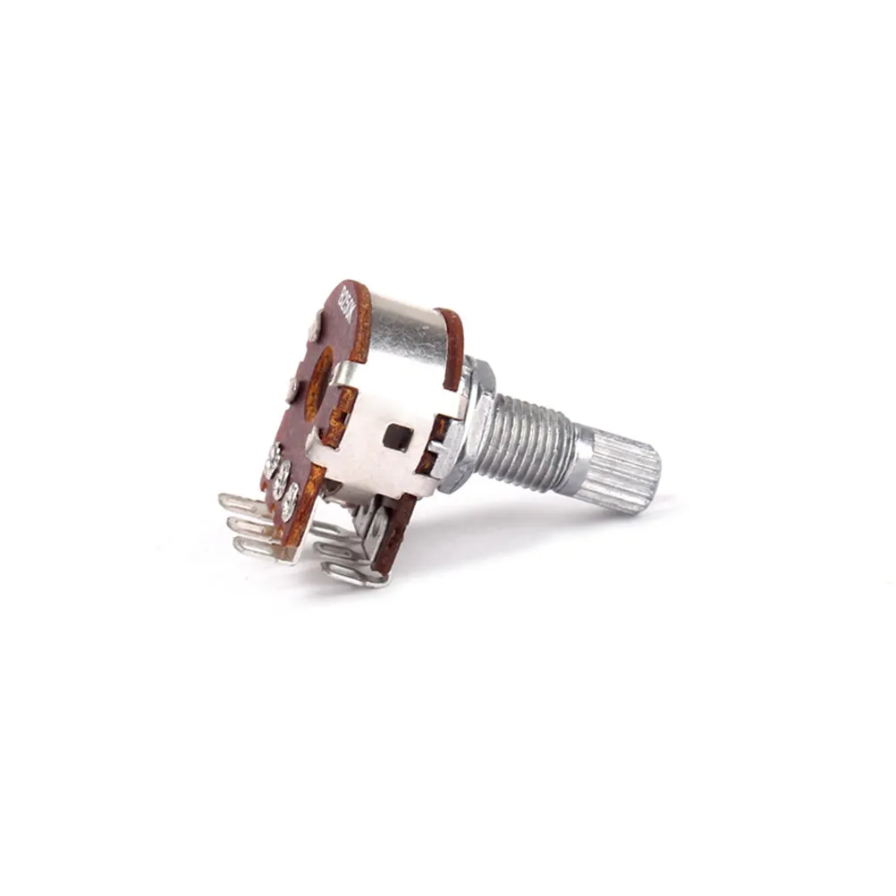 B250k Audio Taper Dual Potentiometer Split Shaft Easy Install Guitar Volume Tone Control Replacement Sturdy Guitar Potentiometer