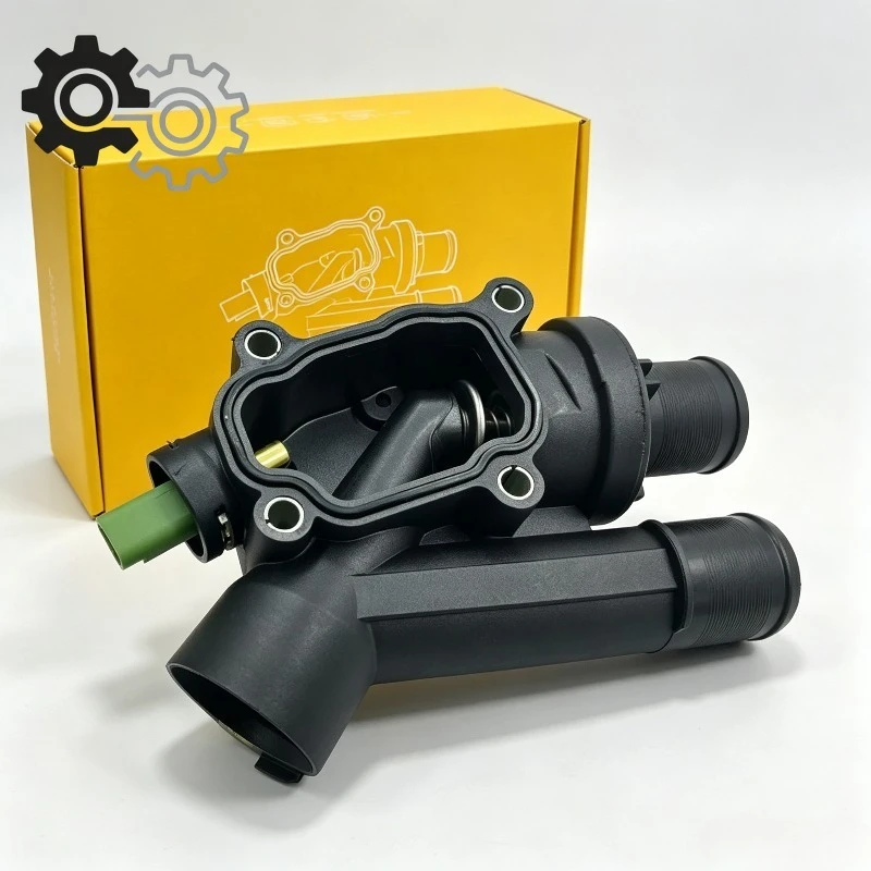 LR001312 Engine Thermostat Housing Assembly Auto Engine Cooling System Replacement for Discovery Freelander 2 Range Rover Evoque
