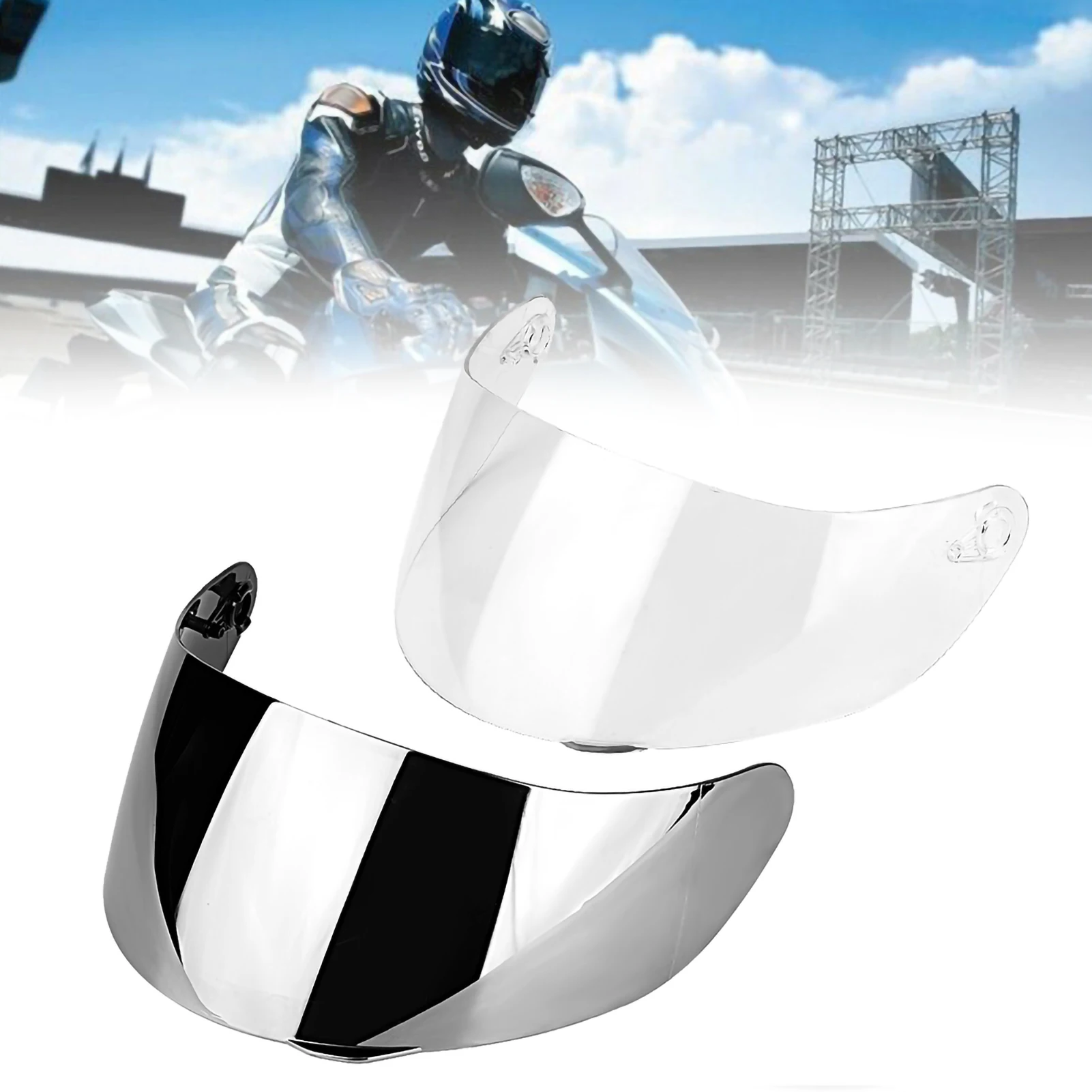 Motorcycle Wind Shield Helmet Lens Visor Shield Full Face Fit For AGV K1 K3 SV K5 K5‑S