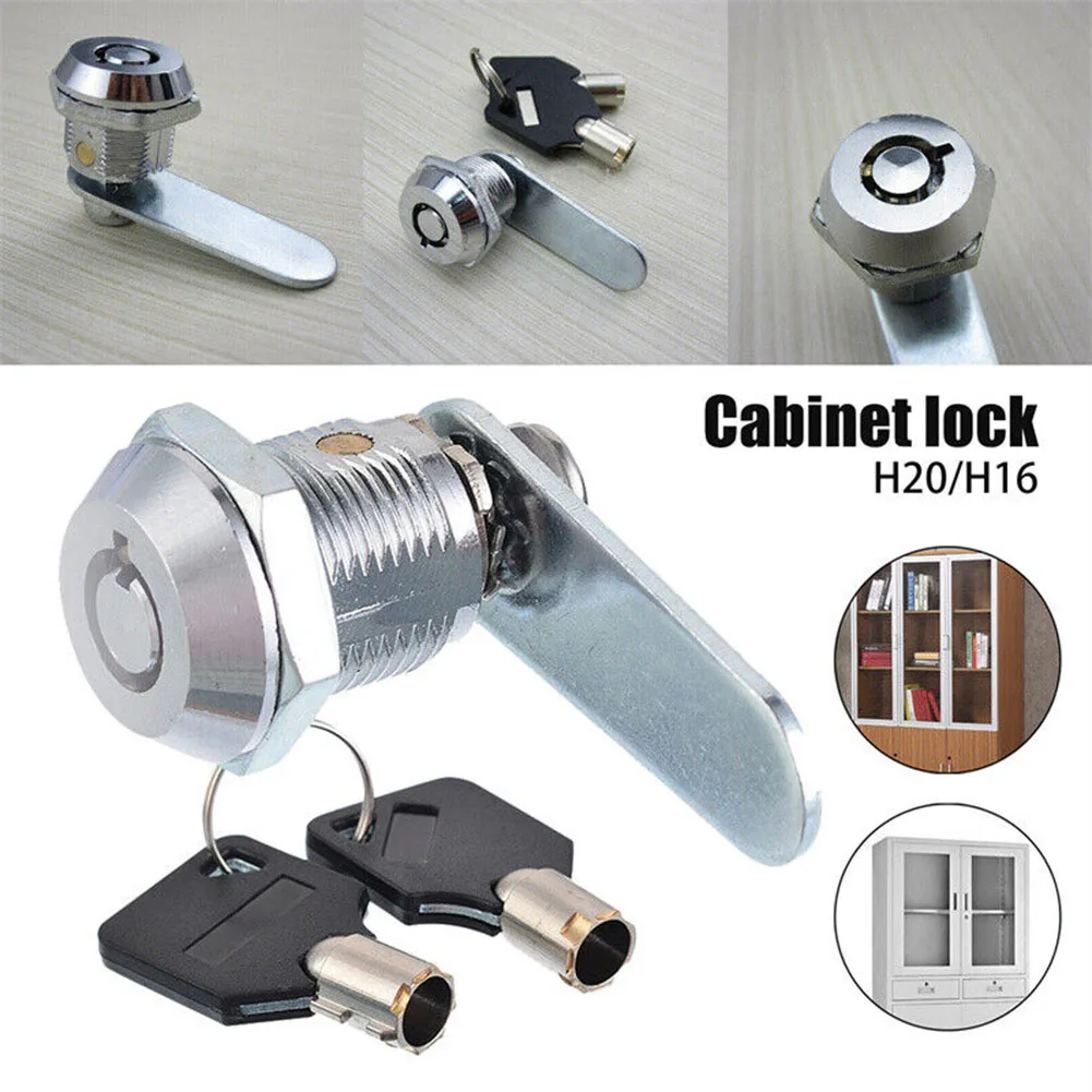 16/20/25/30mm Cylinder Locks Cam Lock Security Lock Drawer Cabinet Mail Box Locker Door Cupboard With 2 Key Furniture Hardware