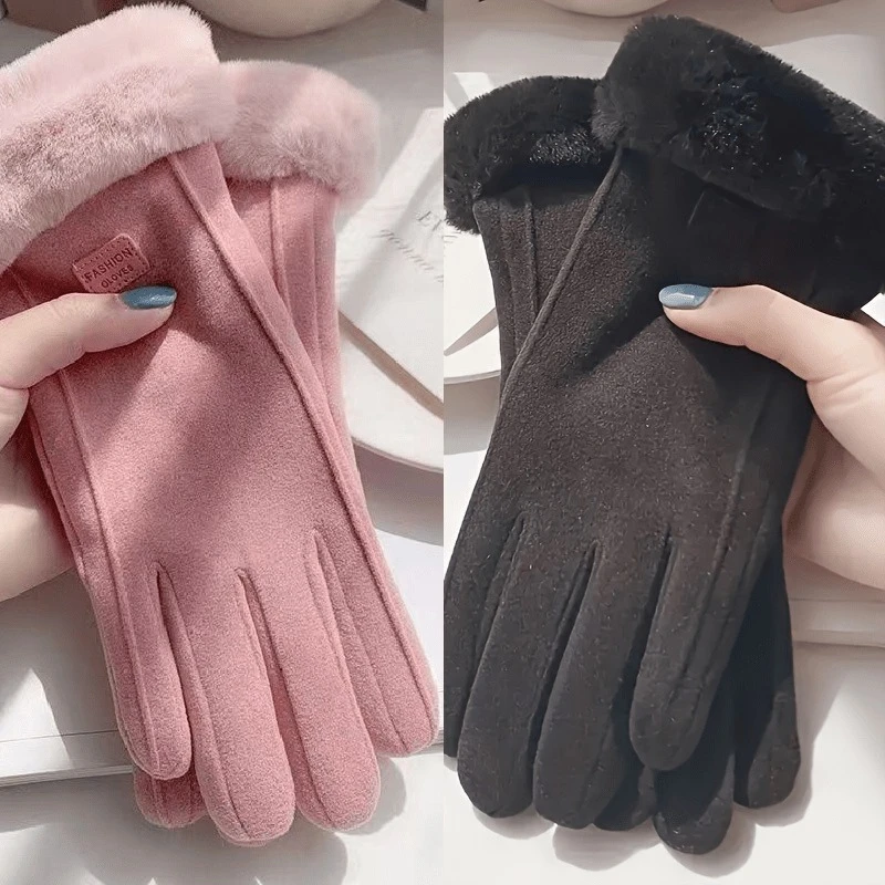 Thermal insulation winter gloves - Heavy-duty windproof and cold-proof couple gloves, suitable for skiing, work and travel